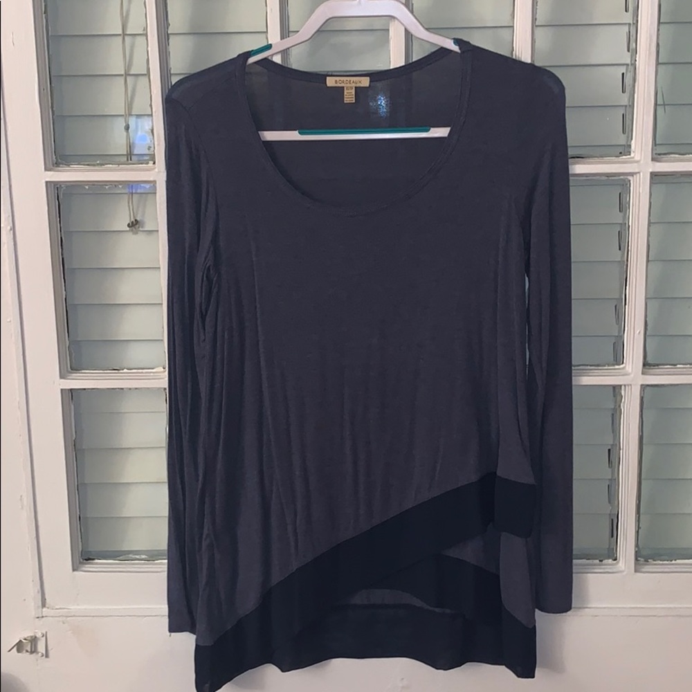Anthropologie navy top